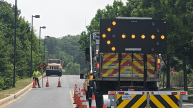 State leaders and industry experts worry about more fatal crashes, like the one that killed six road workers on March 22 on I-695, as traffic reaches levels close to those seen in 2019. Photo by Emily Hofstaedter/WYPR.