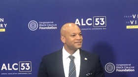 Maryland Governor Wes Moore at the Congressional Black Caucus 2024 Legislative Caucus in Washington.