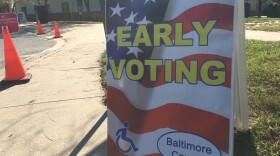 An early voting location in Baltimore County.