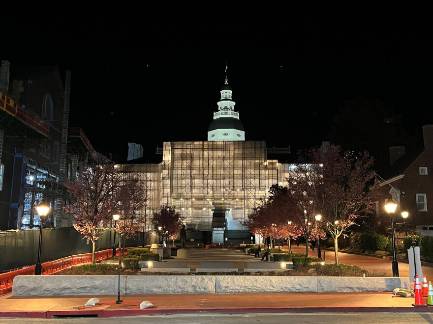 The Maryland Statehouse in Annapolis on April 8, 2024