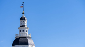 The Maryland State Capitol is seen on Tuesday, March 19, 2024. (Kylie Cooper/The Baltimore Banner)