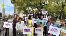 A former Baltimore City Councilwoman has entered the race for Council President. Shannon Sneed served on the Baltimore City Council from 2016 to 2020. Photo by Wambui Kamau/WYPR.