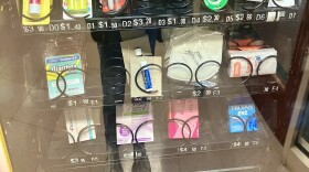 These emergency contraception vending machines started popping up on college campuses nationwide after the overturning of Roe v. Wade in June 2022. More than 60 colleges nationwide currently house these machines. Photo by Bri Hatch/WYPR.