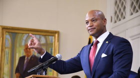 Maryland Gov. Wes Moore announces proposals to combat violence and address violent crime during a press conference at the State House in Annapolis on Tuesday, Jan. 9, 2024. (Pamela Wood)