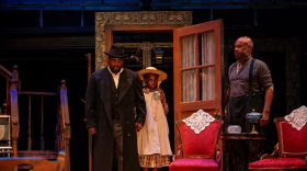 Josh Wilder, left, Kenya Mitchell, center, and Jefferson A. Russell, right, in Joe Turner's Come and Gone.