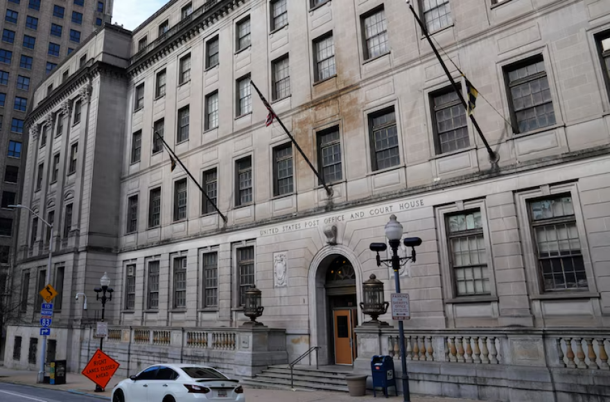 The exterior of the Baltimore City Circuit Courthouse, Courthouse East, as shown on June 28, 2022. (Ulysses Muñoz/The Baltimore Banner)