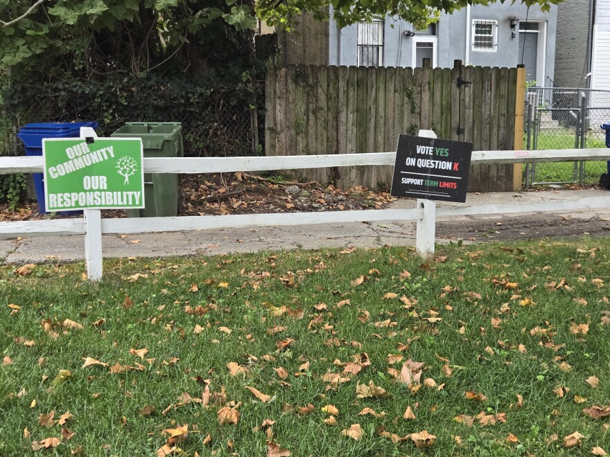 P.E.A.C.E. also sponsored Question K, signs for which can still be seen in some parts of Baltimore. A similar sign blitz has not yet happened for Question H.