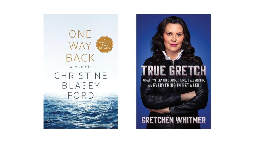 Blasey Ford book: St. Martin's Press (l); Whitmer book: Simon & Schuster (r)