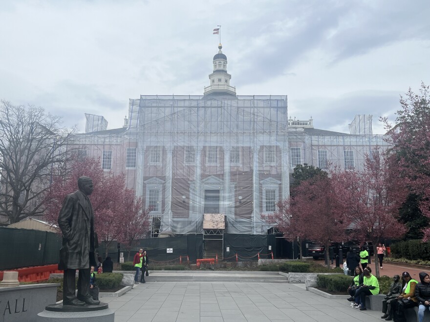 The Maryland State House pictured in 2024. Photo by Matt Bush/WYPR.