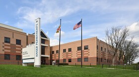 The front of the Kaiser Permanente Silver Spring Medical Center with sign and entrance. 12201 Plum Orchard Drive, Silver Spring, Maryland 20904. Credit: G. Edward Johnson, CC BY 4.0 <https://creativecommons.org/licenses/by/4.0>, via Wikimedia Commons