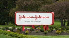 FILE - A sign for Johnson & Johnson Consumer Health is displayed in Flourtown, Pa., Friday, April 28, 2023. The Washington state attorney general announced a $149.5 million settlement Wednesday, Jan. 24, 2024, with drugmaker Johnson & Johnson, more than four years after the state sued the company over its role in the opioid addiction crisis. (AP Photo/Matt Rourke, File)