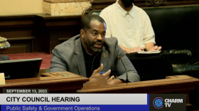 Baltimore City Council President Nick Mosby followed a line of questioning he began at the last hearing: equity. Photo Courtesy Of CharmTV/Baltimore City Council.