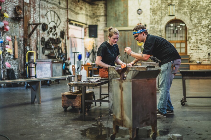 More than 40 sites are open to visitors for Doors Open Baltimore. Photo: Corradetti glass blowing studio by Mollye Miller