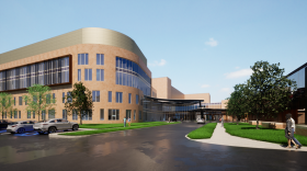 Artist renderings of the $300 million facility Luminis Health wants to build in Prince George's County, which will include a women's health center. Photo courtesy of Luminis Health. 