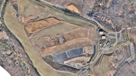 An aerial view of the Eastern Sanitary Landfill in White Marsh. Photo courtesy of the Baltimore County Department of Public Works and Transportation.