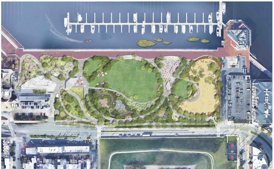 Rash Field Park Phase II Renderings Courtesy of Mahan Rykiel Associates