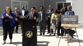 HUD Senior Advisor Richard Cho in Baltimore on Wednesday. Credit: Charm TV Baltimore Livestream