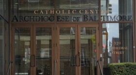 The exterior of the headquarters of the Archdiocese of Baltimore is seen in this photo from March 13, 2023. Maryland Attorney General Anthony Brown is set on Wednesday at 1 p.m. to release a redacted version of a 456-page grand jury report that identified 158 priests accused of the “sexual abuse” and “physical torture” of more than 600 people in the last 80 years.