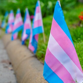 Transgender pride flags in Washington, DC