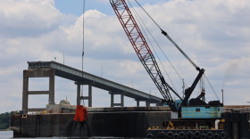 Unified Command removes final large bridge segment, nears complete restoration of Baltimore's federal channel. Photo by Photo by Bobby Petty/U.S. Army Corps of Engineers, Baltimore District.