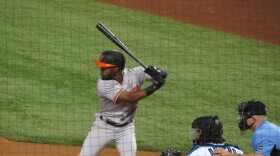 Cedric Mullins at bat.