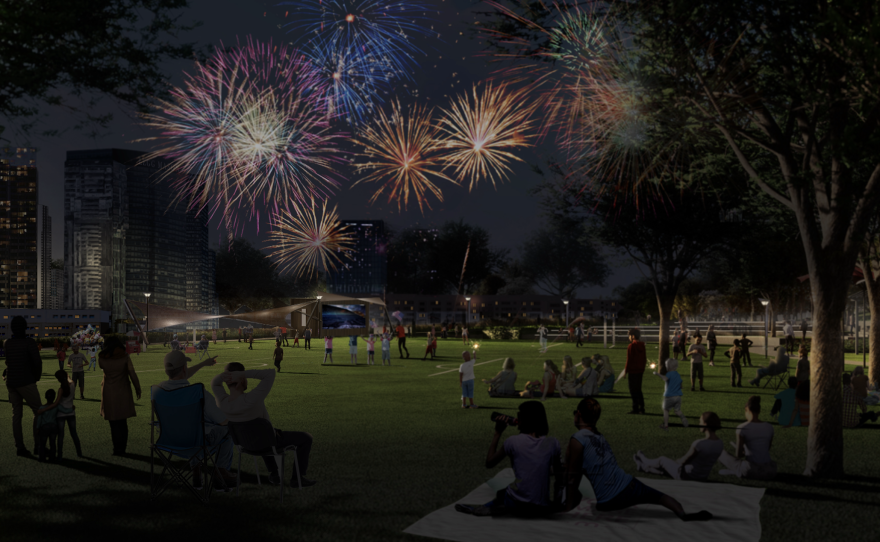 Rash Field Park Phase II Renderings Courtesy of Mahan Rykiel Associates