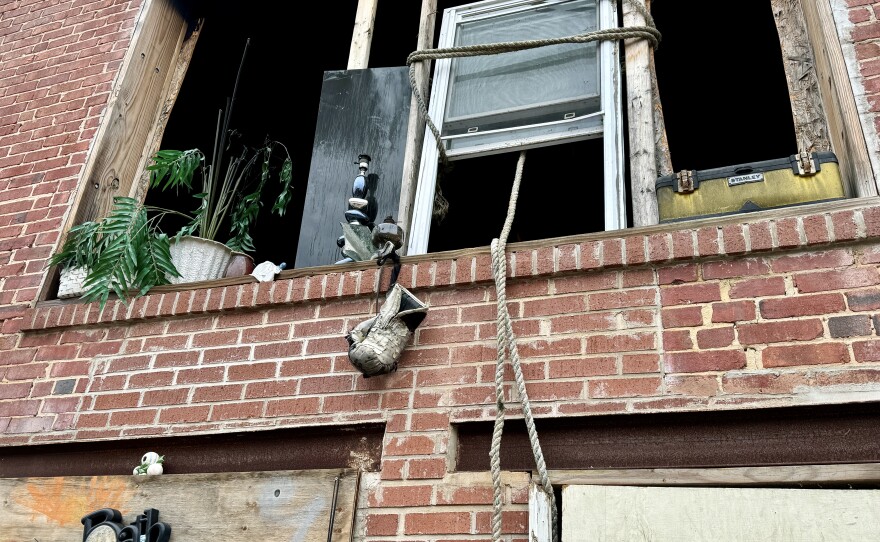 Vacant housing in Baltimore on October 2, 2024. Photo by Rachel Baye/WYPR.