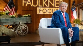 Republican presidential nominee, former President Donald Trump attends a town hall event hosted by Fox News on Tuesday in Cumming, Ga., focused on women's issues.