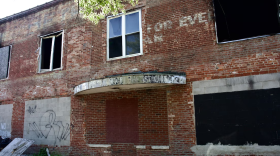 A neighborhood motorcycle club went up in flames Wednesday night. The aftermath is pictured on Aug. 22, 2024. The club has been a focus after a shooting occurred outside it Sunday. 