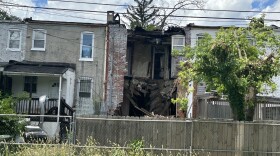 Abandoned property falling into itself in Northwest Baltimore. Photo by Wambui Kama/WYPR.