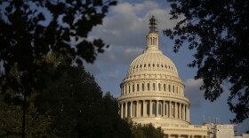 The late-day sun shines on the U.S. Capitol building on Wednesday, Sept. 20, 2023, in Washington. (AP Photo/Mark Schiefelbein)