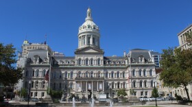 The front entrance of Baltimore City Hall.