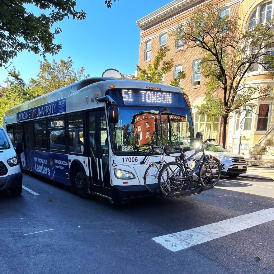 Baltimore City bus lines are just one sector of the city's public transit that could suffer from MDOT budget cuts. Photo: Brian O'Malley