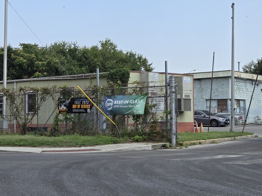 The sanitation yard on Reedbird Avenue in Cherry Hill is slated to receive millions of dollars from the City of Baltimore.