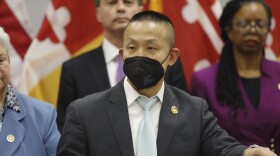 /// State Sen. Clarence Lam, a Maryland Democrat who is a physician at Johns Hopkins, speaks during a news conference about a package of health care legislation on Tuesday, Jan. 31, 2023 in Annapolis, Md. Lam has expressed concern about how well the state will be able get health insurance for up to 80,000 people in Maryland who are now on Medicaid but may not be eligible this spring due to the sunset of a COVID-19 health emergency requirement that prohibited states from booting people off Medicaid. (AP Photo/Brian Witte)