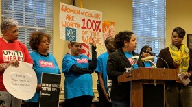 Maryland labor organizers pushed for lawmakers to stop a wage freeze for tipped workers in March 2019 amid the larger minimum wage hike fight.