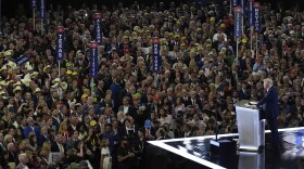 Republican presidential candidate and former president, Donald Trump, speaks during the final day of the Republican National Convention Thursday, July 18, 2024, in Milwaukee. (AP Photo/Paul Sancya)