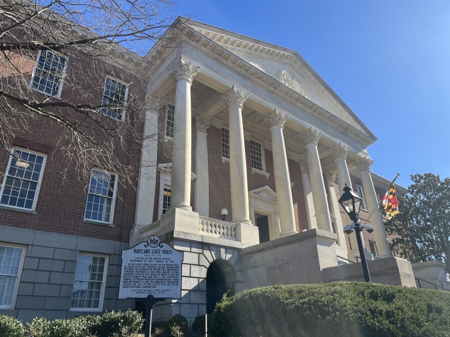 The Maryland State House in Annapolis. Photo by Matt Bush/WYPR.