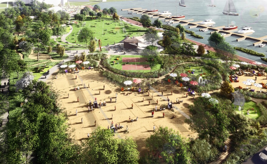 Rash Field Park Phase II Renderings Courtesy of Mahan Rykiel Associates