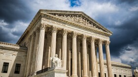 The front of the US Supreme Court building in Washington, DC.