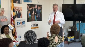 Congressman David Trone is locked in a tight Democratic primary race with Prince George’s County Executive Angela Alsobrooks. Photo by Rachel Baye/WYPR.