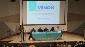 Glenda Prime, dean of the school of Education and Urban Studies at Morgan State University introduced panelists during an event on Monday, January 23, 2023.