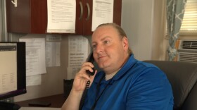 Chris Niles is a senior hotline counselor with the 988 lifeline in Central Maryland. Credit: BCRI