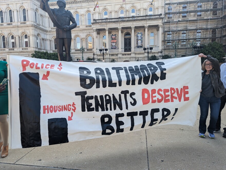 Despite pushback from Mayor Brandon Scott’s office, a suite of bills designed to make housing more affordable for Baltimoreans advanced one step closer to becoming law. Photo by Emily Hofstaedter/WYPR.